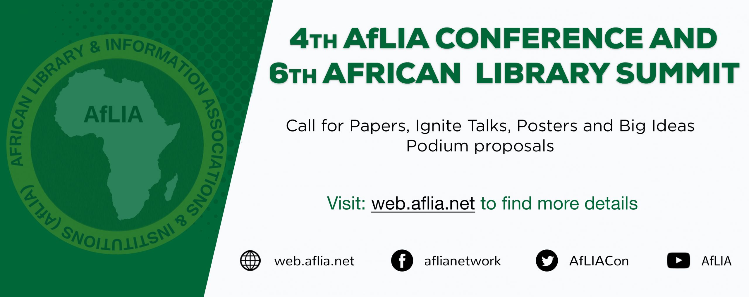 Call for Papers 4th AfLIA Conference and 6th African Library Summit